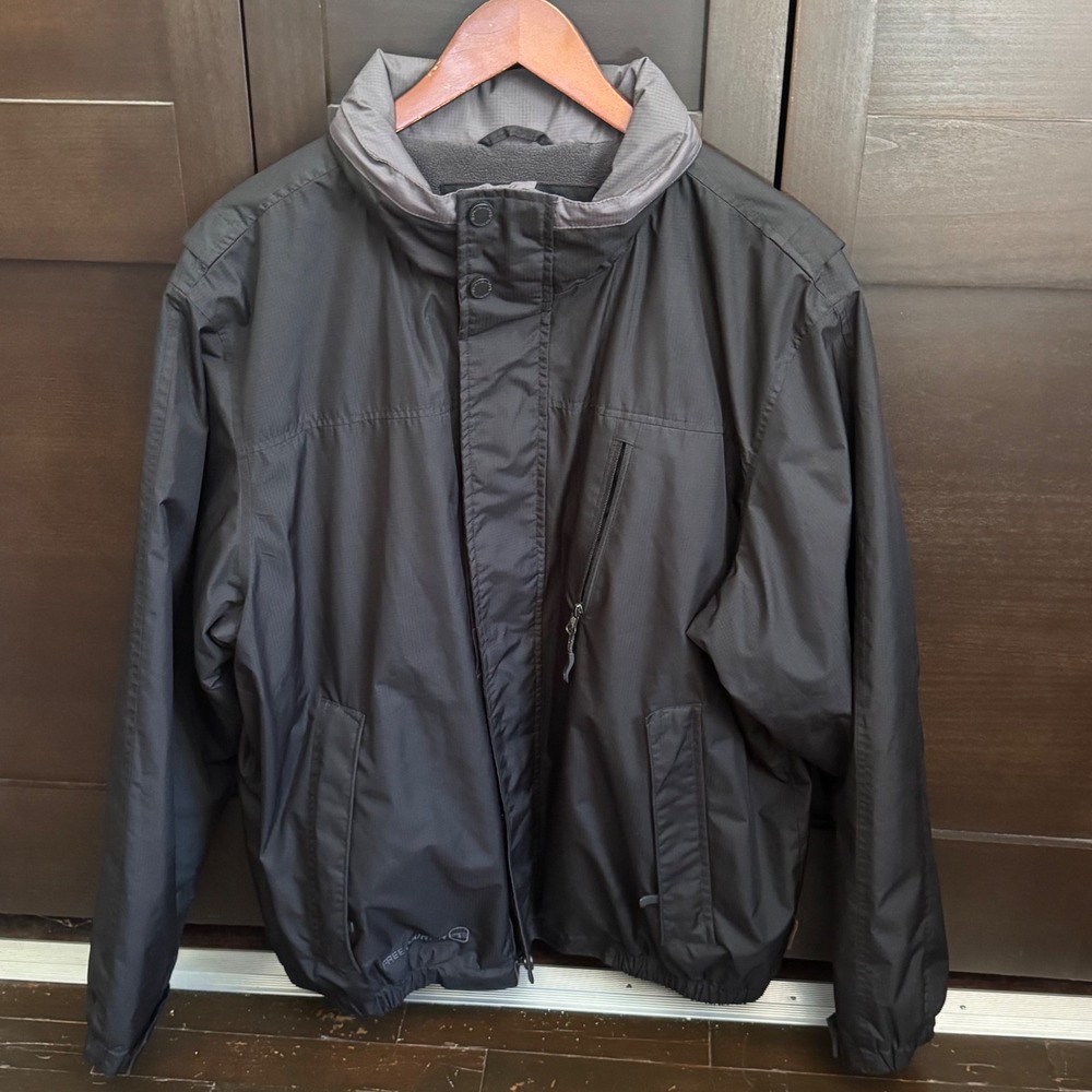 Free Country Mens Black Mountain Extreme Ripstop Jacket Size XL Good